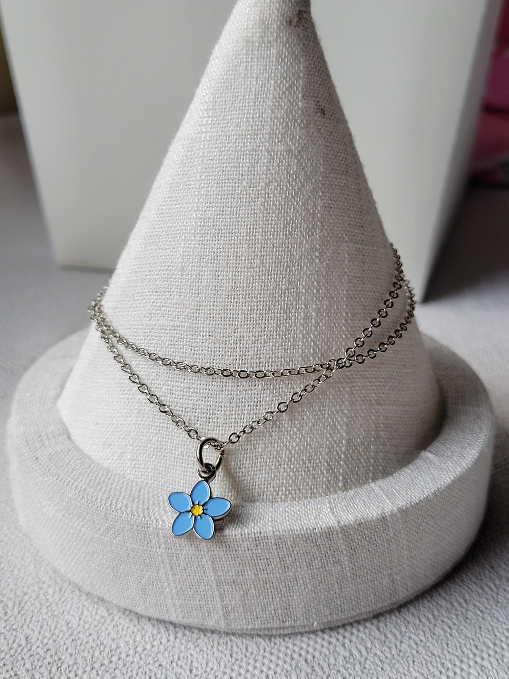 Blue Daisy Adjustable Anklet